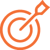 Arrow in target icon