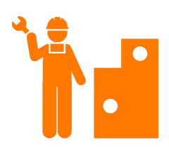 P&S workman orange icon